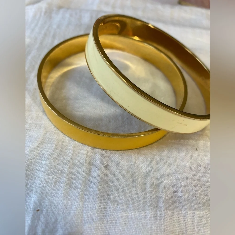 Kate Spade & J. Crew Enameled Bangle Bracelets Bundle of 2 - Picture 6 of 7
